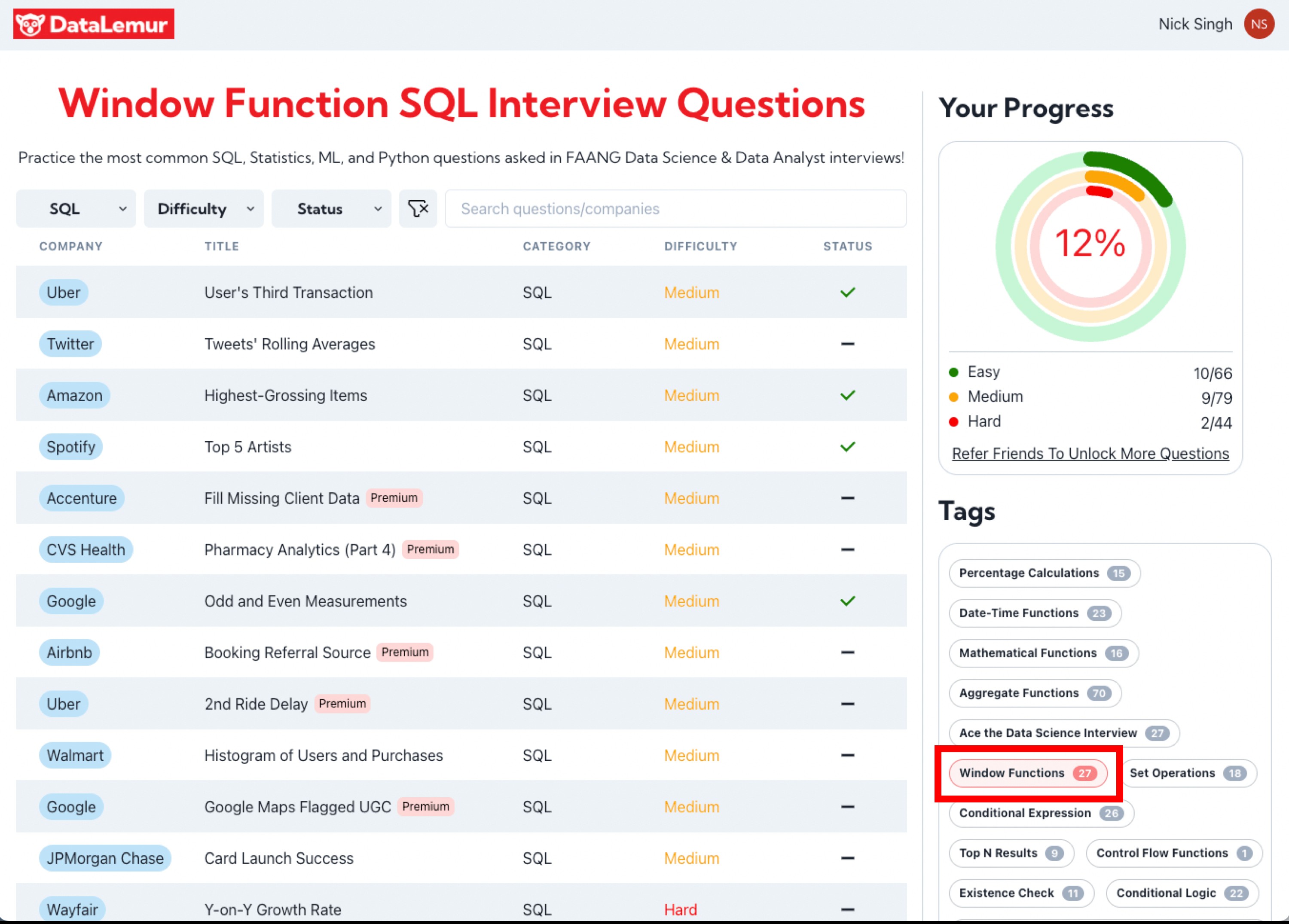 Practice SQL Interview Questions for Data Analysis