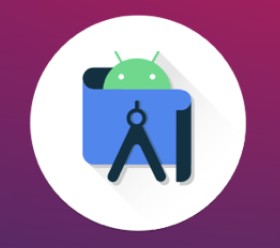 Android Studio logo for app development.