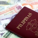 Passport and money from the Philippines