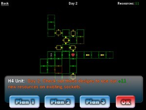 Screenshot of Socket City game showing connected city blocks