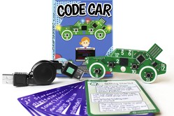 Let's Start Coding Code Car Toy, a fun STEM learning tool for boys and girls aged 8-12, designed to introduce coding concepts in an interactive way.