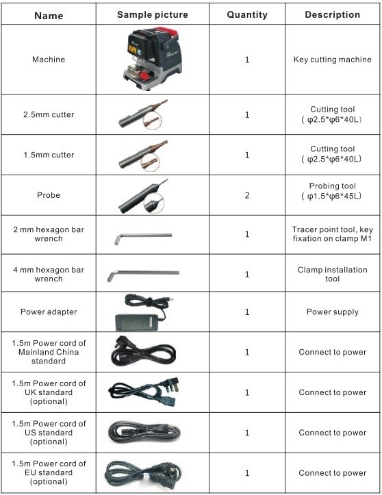 Xhorse Condor Dolphin XP005 Package List View 1